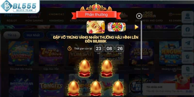 Loạt tính năng ấn tượng tại sảnh game bài BL555